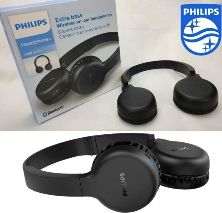 Headphone Philips Wireless BT Preto TAH1205BK/00 na Amazon