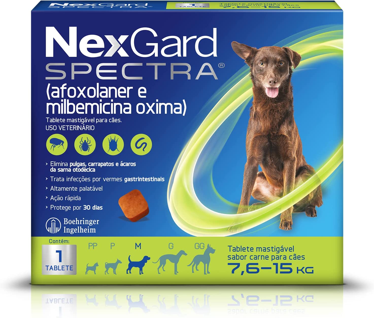 NexGard Spectra Antipulgas e Carrapatos e Vermífugo para Cães de 7,6 a 15kg na Amazon