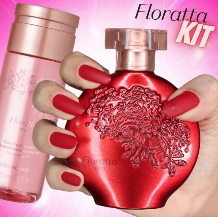 Combo Floratta Red: Desodorante Colônia + Óleo Perfumado Corporal (2 itens) na oBoticário