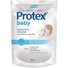 10 Unidades Sabonete Líquido Infantil para bebês Protex Baby Delicate Care 180ml Refil na Amazon