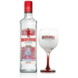 Kit Gin Beefeater Dry 750ml + Taça de Vidro 550ml na Casas Bahia