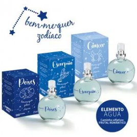 Kit 3 Desodorantes Colônias Bem-Me-Quer Coleção Zodíaco Elemento Água Femininas 25ml Cada na Baú Jequiti