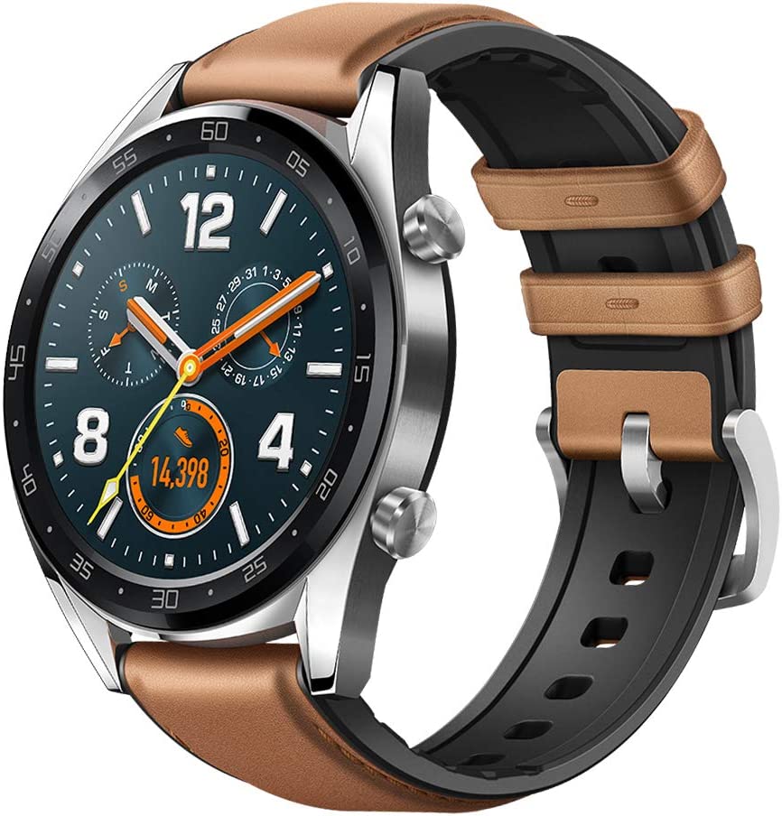 Relógio Smartwatch Huawei GT Leather GPS, Marrom na Amazon