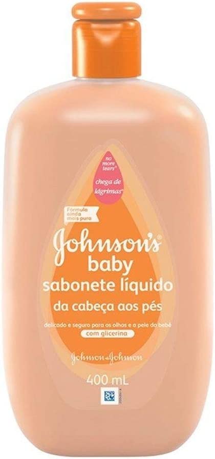 Sabonete Líquido Infantil Cabeça aos pés Johnson’s 400ml orange na Amazon