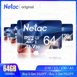 Cartão de Memoria Micro SD Netac 128GB com Adapatador na Aliexpress