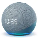 Smart Speaker Amazon Echo Dot 4ª Geração com Relógio e Alexa – Azul na Extra