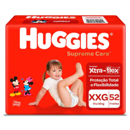 Fralda Huggies Supreme Care XXG - 52 Unidades na Extra