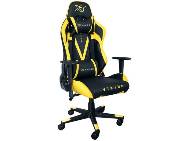Cadeira Gamer XT Racer Reclinável Giratória – Preta e Amarela Viking Series XTR-011 – Magazine na Magazine Luiza