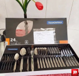 Jogo de Talheres 24 Peças Tramontina Búzios 23799071 Inox na Amazon