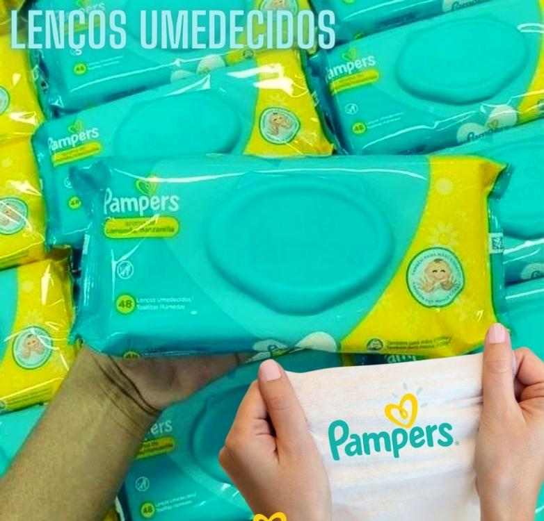 Lenços Umedecidos Pampers Aroma De Camomila – 48 lenços na Amazon