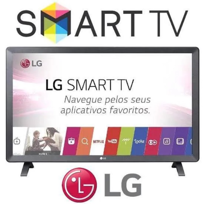 Smart TV Monitor LED 24″ LG 24TL520S HD Wi-Fi integrado, HDMI Preto na Carrefour