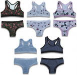 Kit com 5 Conjuntos Algodão Penteado Caçulinha na Amazon