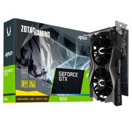 Placa de Vídeo Zotac Gaming NVIDIA GeForce GTX 1650 AMP 4GB GDDR6 - ZT-T16520D-10L na KaBuM!