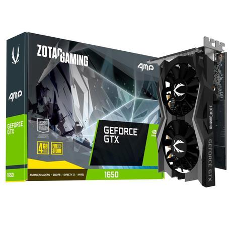 Placa de Vídeo Zotac Gaming NVIDIA GeForce GTX 1650 AMP, 4GB, GDDR6 – ZT-T16520D-10L – Magazine na Magazine Luiza
