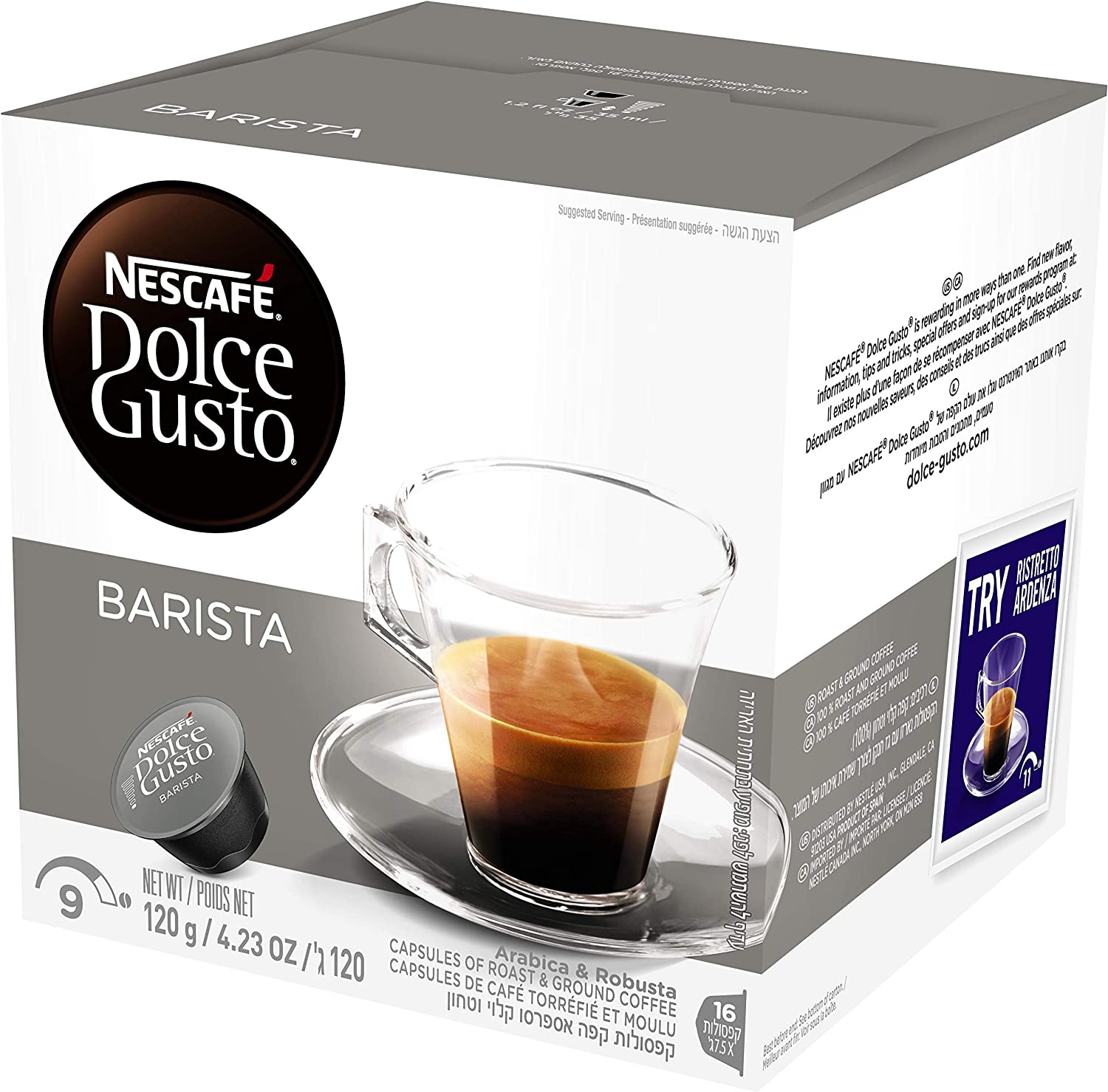 Nescafe Dolce Gusto Espresso Barista – 16 Cápsulas na Amazon
