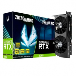 Placa de Vídeo ZOTAC GAMING GeForce RTX 3060 Twin Edge OC 15 Gbps 12GB GDDR6 Ray Tracing - ZT-A30600H-10M na BringIT