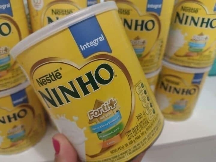 Leite em Pó Integral Ninho 380g na Amazon