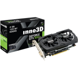 Placa de Vídeo INNO3D GeForce GTX 1050 Ti X2 4GB GDDR5 128Bit N105K-2DDV-M5CM na Terabyte Shop