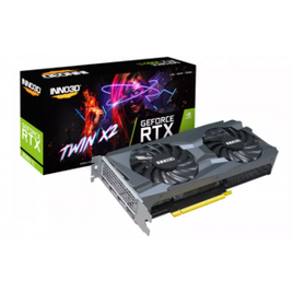 Placa de Vídeo INNO3D GeForce RTX 3060 Ti TWIN X2 LHR 8GB GDDR6 DLSS Ray Tracing N306T2-08D6-119032DH na Terabyte Shop