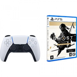 Kit Controle Sem fio PS5 DualSense + Jogo Ghost Of Tsushima Versão do Diretor PS5 na Americanas