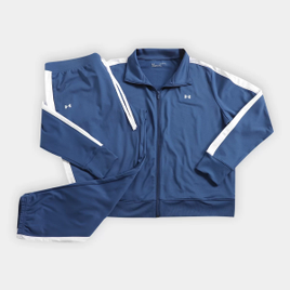 Agasalho Under Armour Tricot Track Feminino - Marinho+Branco na Netshoes