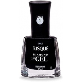 Risqué Esmalte Diamond Gel Preto Caviar Cremoso 9,5ml na Amazon