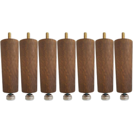 Kit 7 Pés Niveladores de Cama Box Solteiro ou Casal Extensíveis Madeira na Extra