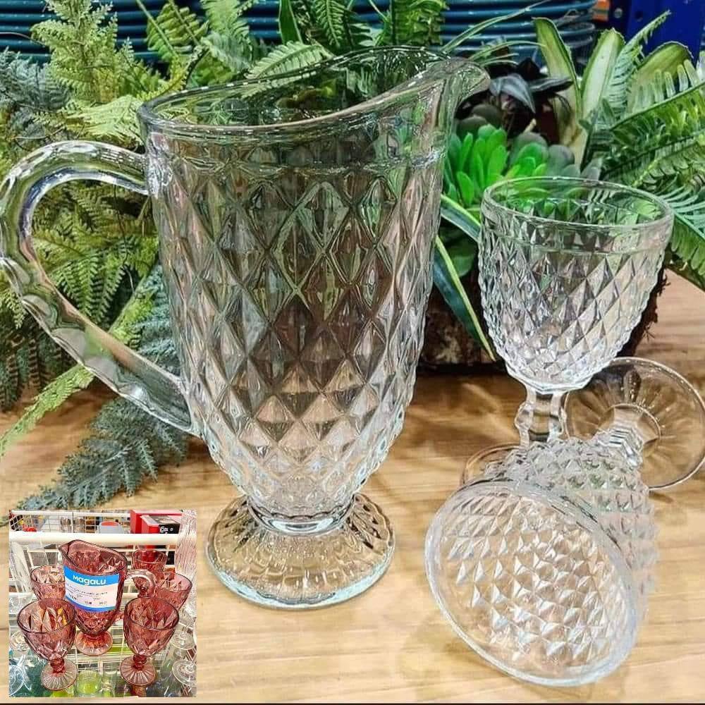 Jogo de Taças com Jarra de Vidro 7 Peças – Haus Bico de Jaca Empire na Magazine Luiza