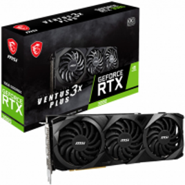 Placa de Vídeo MSI GeForce RTX 3080 VENTUS 3X PLUS 10G OC LHR 10GB GDDR6X DLSS Ray Tracing 912-V389-263 na Terabyte Shop