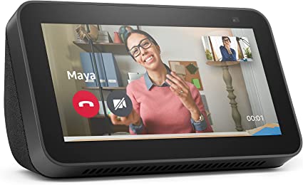 Novo Echo Show 5 (2ª Geração, versão 2021): Smart Display de 5″ com Alexa e câmera de 2 MP – Cor Preta na Amazon