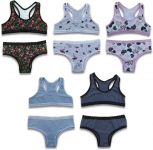 Kit com 5 Conjuntos Algodão Penteado Caçulinha na Amazon