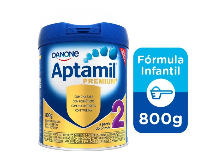 Leite em Pó Aptamil 2 800g na Casas Bahia