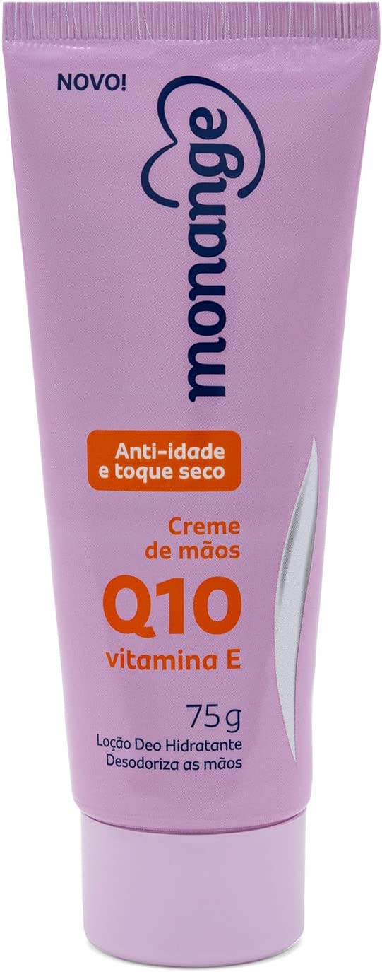 10 Unidades – Creme para Mãos Monange Anti-idade Q10 e Vitamina 75g na Amazon
