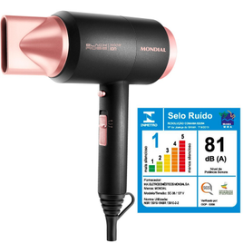 Secador de Cabelos Mondial Compact Turbo 1900W - SC-38 na Shopee