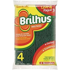 Esponja Abrasiva Multiuso Brilhus na Amazon