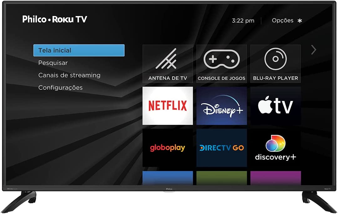 PHILCO Smart TV 40” PTV40G65RCH Roku TV Dolby Audio Led na Amazon