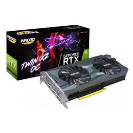 Placa de Vídeo INNO3D GeForce RTX 3060 Ti TWIN X2 LHR 8GB GDDR6 DLSS Ray Tracing N306T2-08D6-119032DH na Terabyte Shop