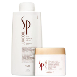Kit SP System Professional Luxe Oil Keratin Restore Salon Duo (2 Produtos) na Casas Bahia