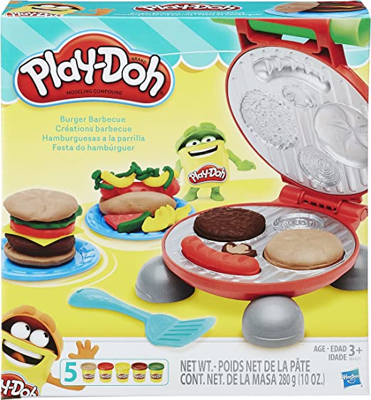 Play-Doh Conjunto De Massinha Festa Do Hamburguer 5 Potes Multicor na Amazon