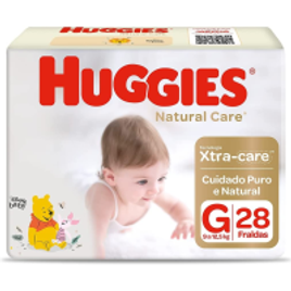 Fralda Huggies NATURAL CARE G - 28 Unidades na Amazon