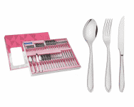 Faqueiro Aço Inox com Faca para Churrasco com 42 Peças Tramontina Laguna na Amazon