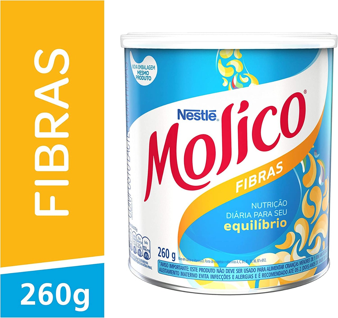 Composto Lácteo, Fibras, Molico, 260g na Amazon