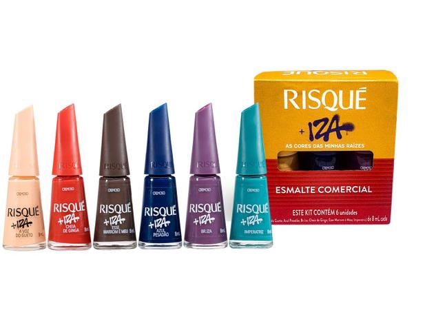 Kit de Esmaltes Risqué As Cores das Minhas Raízes na Magazine Luiza