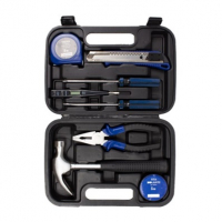 Kit De Ferramentas 9 Peças Com Maleta Azul E Preto na C&C