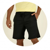 Bermuda De Moletinho Masculina Com Bolsos na Marisa