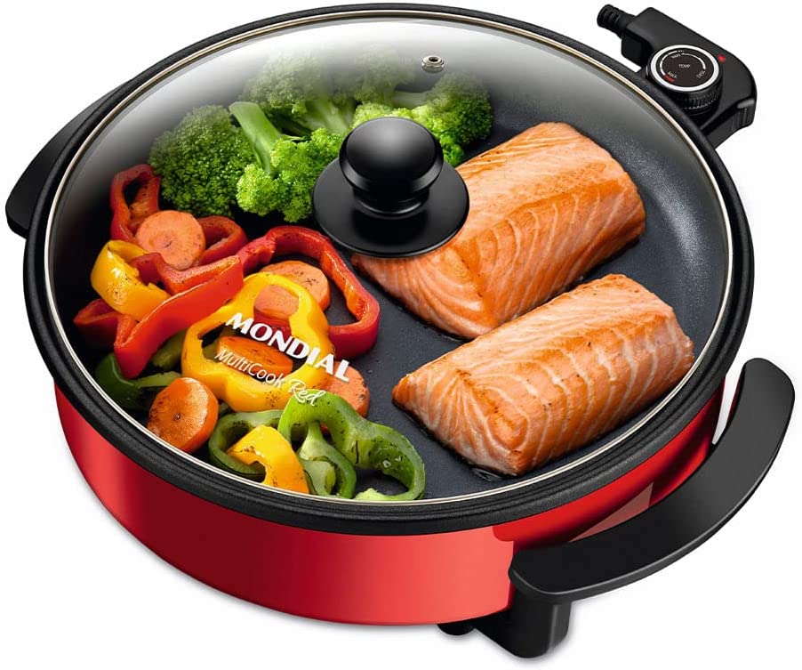 Panela Elétrica Mondial, MultiCook Red, 110V, 1200W – PE-28 na Amazon