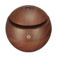 Difusor De Aromas, LED, 7 Cores - Madeira Escura - Marketplace na Amazon
