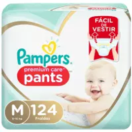 Fralda Pampers Pants Premium Care M - 124 Unidades na Amazon