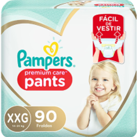 Fralda Pampers Pants Premium Care XXG - 90 fraldas na Amazon