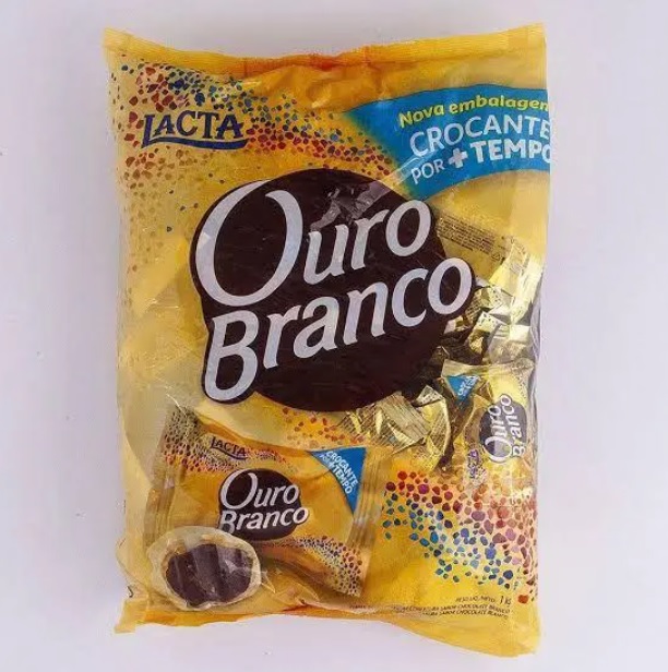 Bombom Lacta Ouro Branco 1kg na Amazon
